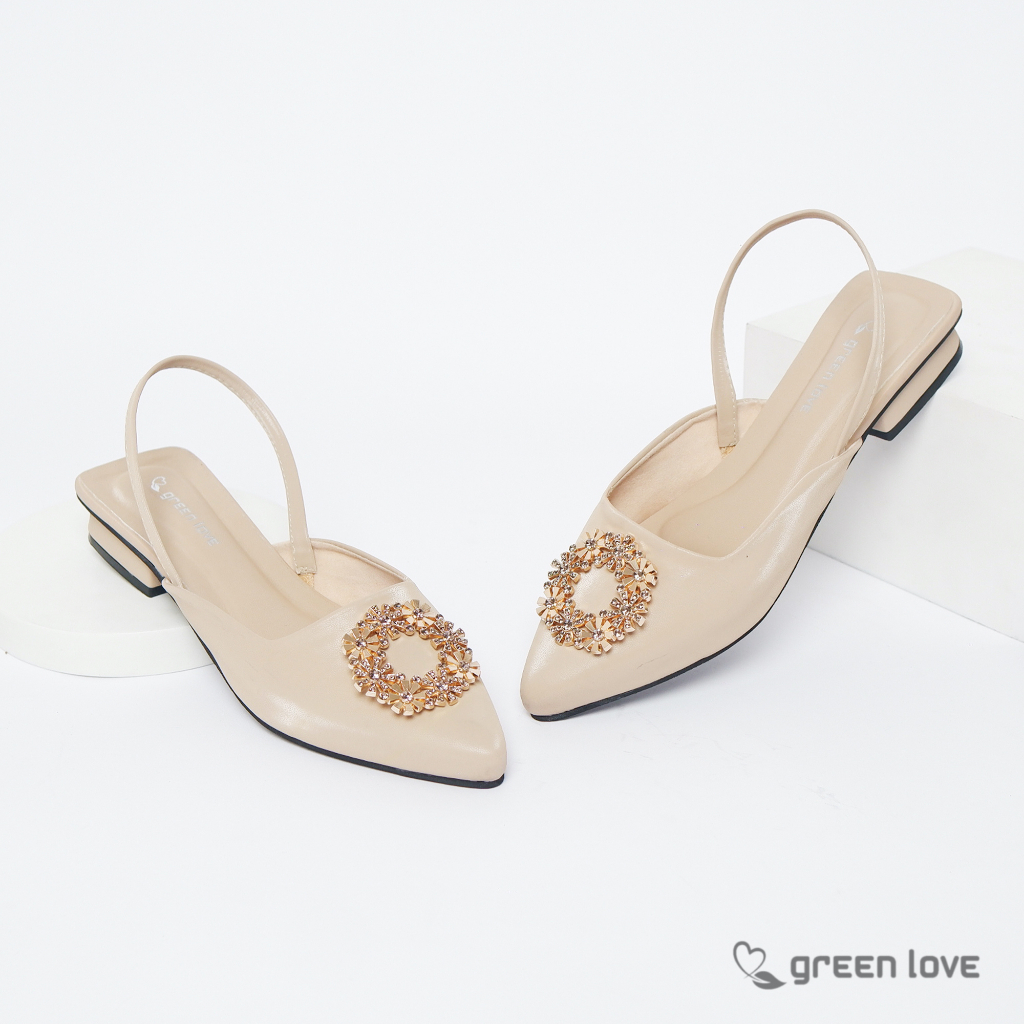 Green Love Sandal Wanita Selop RIHANNA