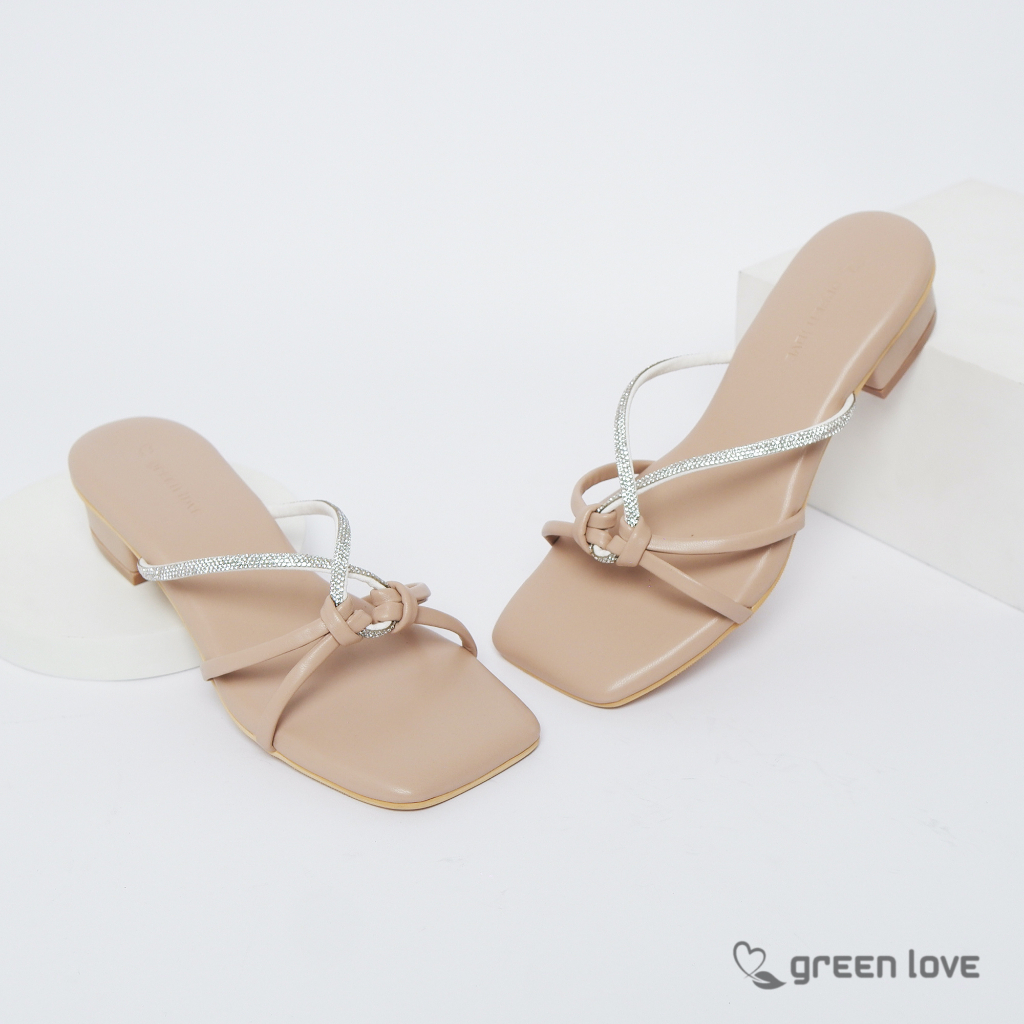 Green Love Sandal Heels TRAVIA