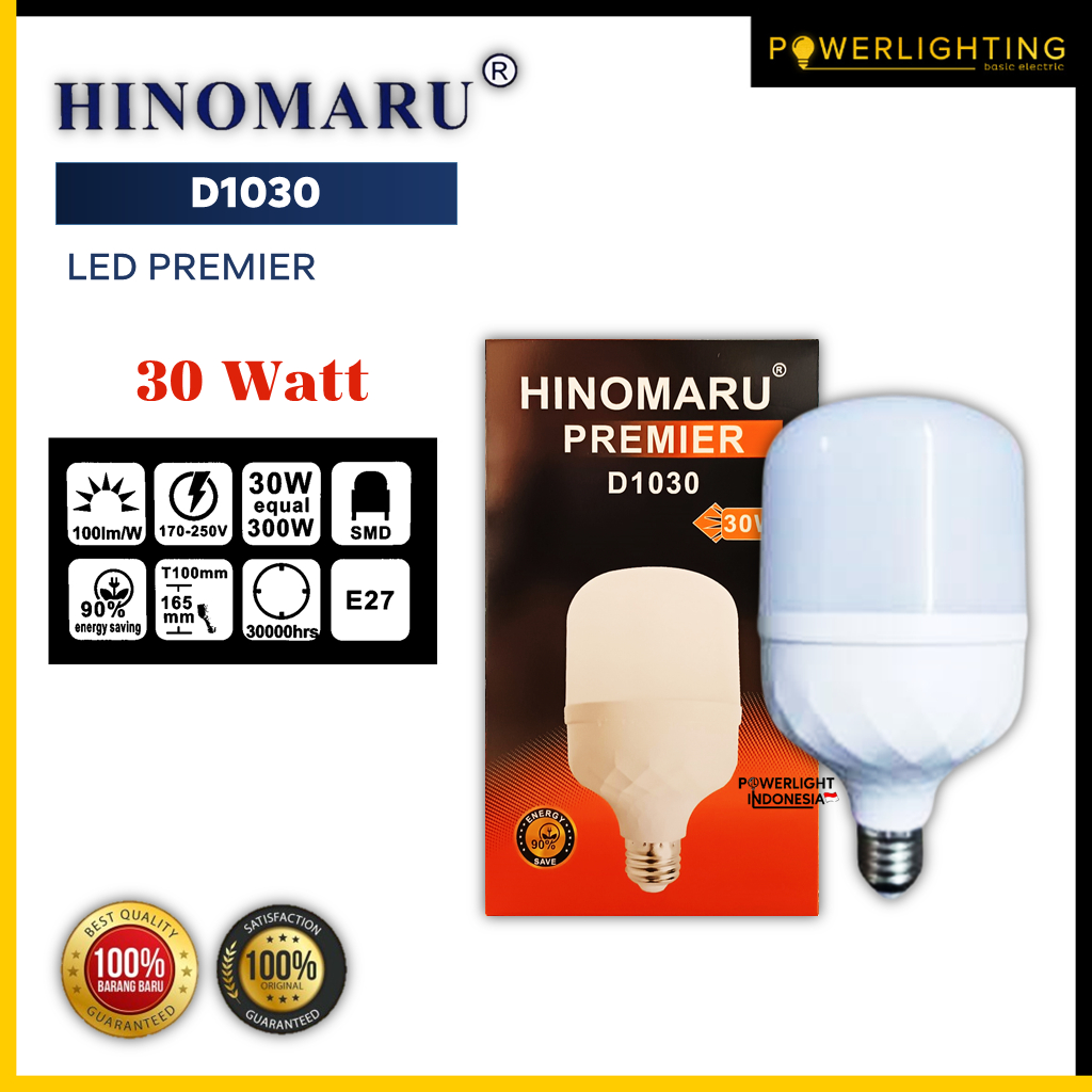 Lampu LED Premier 30 Watt Putih HINOMARU D1030
