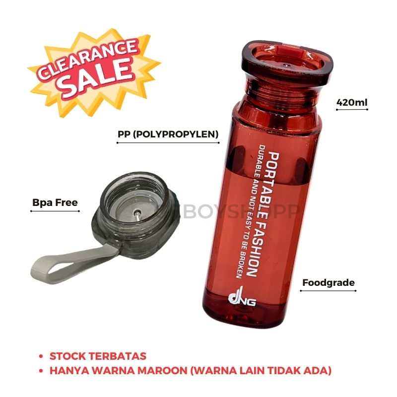 [CLEARANCE SALE] Botol Minum / Tempat Minum / Botol Air Minum Portable Fashion 420ml Foodgrade