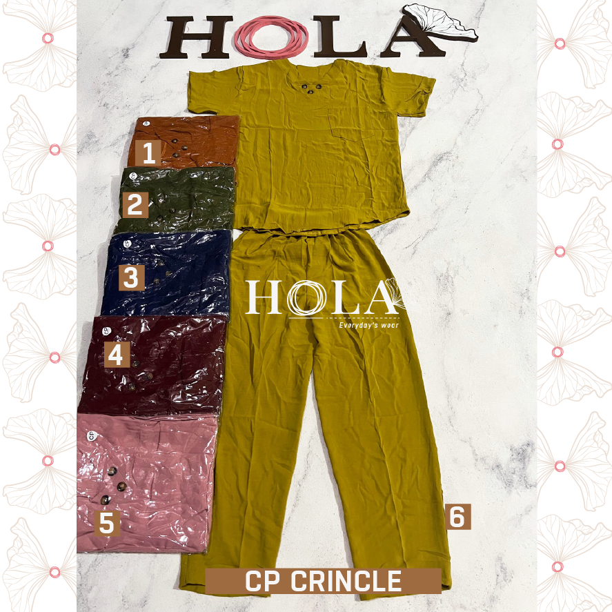 HOLA_FASH | SETELAN CP TWILL BORDIR, CRINCLE BORDIR, CP CRINCLE
