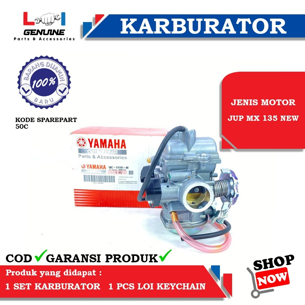 -LOI- KARBURATOR STANDAR JUPITER MX 135 NEW KARBURATOR 50C