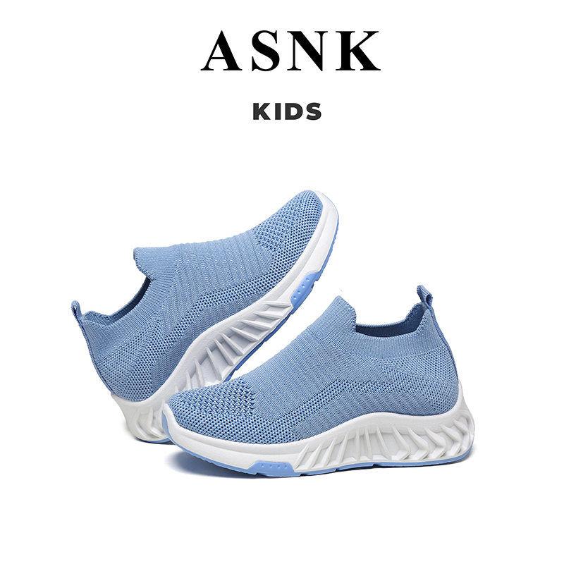 [GROSIR][COD] SEVEN_DAY SEPATU RAJUT SNEAKERS ANAK-ANAK UNTUK USIA 2-9 TAHUN / BOY &amp; GIRL BIRU WM2315