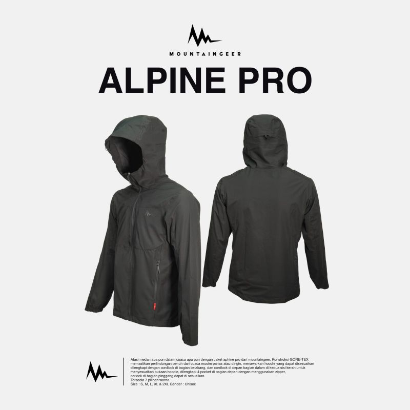 Jaket Mountaingeer Waterproof Alpine Pro Series - Jaket Outdoor Mountaingeer