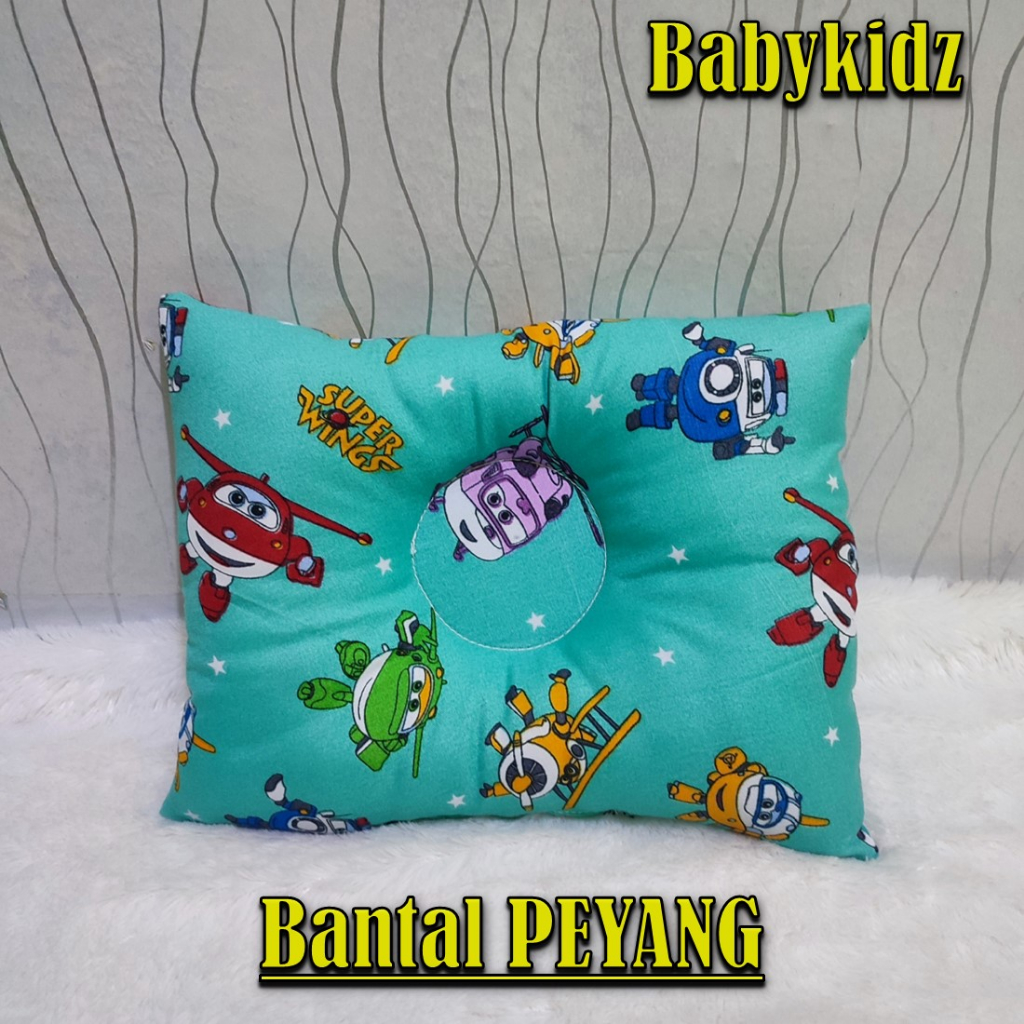 Bantal Peyang / Bantal Bayi Anti Peyang Motif Karakter