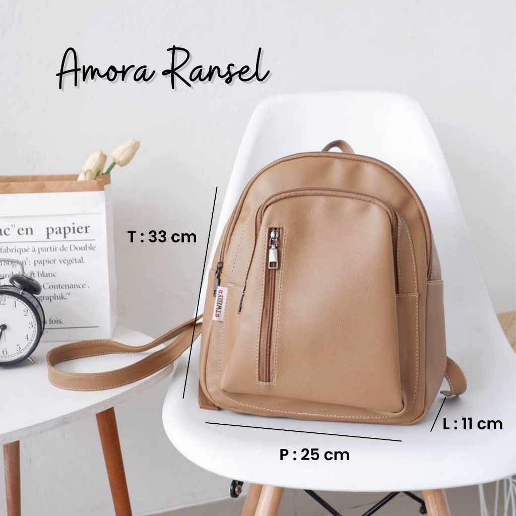 Amora Ransel - Tweelyforbag - Tas Ransel Wanita - Tas Wanita