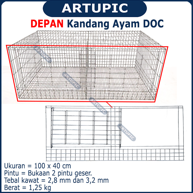 DEPAN SAJA Kandang Ayam DOC Pullet Pulet ARTUPIC Baterai Kandang