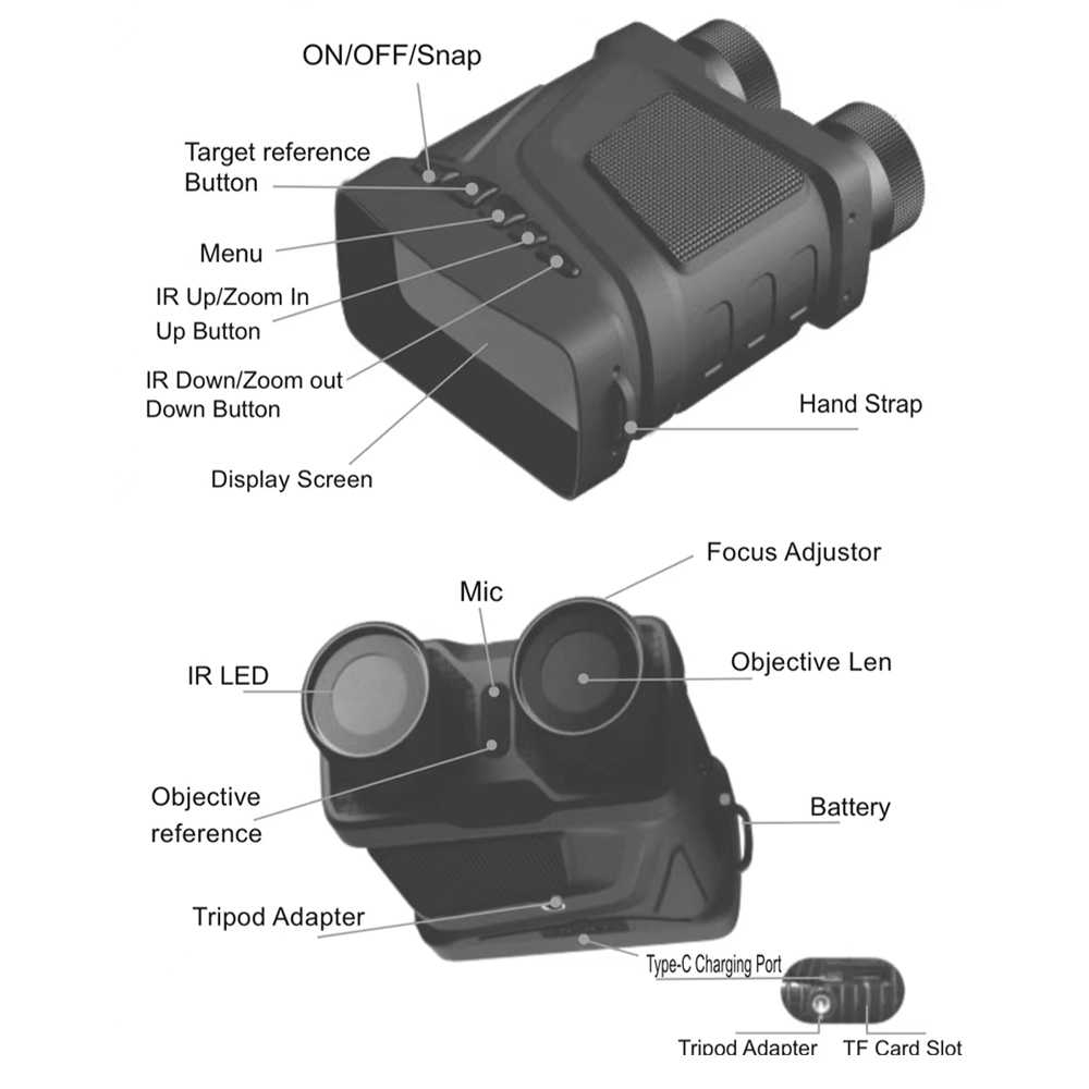 Xiyear Teropong Binocular Night Vision Recorder 1080P 5x Zoom with Mic - R12