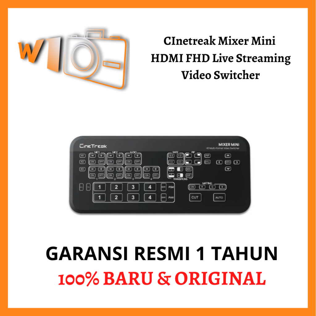 CInetreak Mixer Mini HDMI FHD Live Streaming Video Switcher