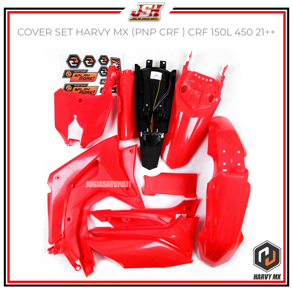 Body Trail Set Bodyset Cover Motor HRV CRF 150 L 2018 / CRF 150L 450R 2021++ Tangki Karbu Injeksi