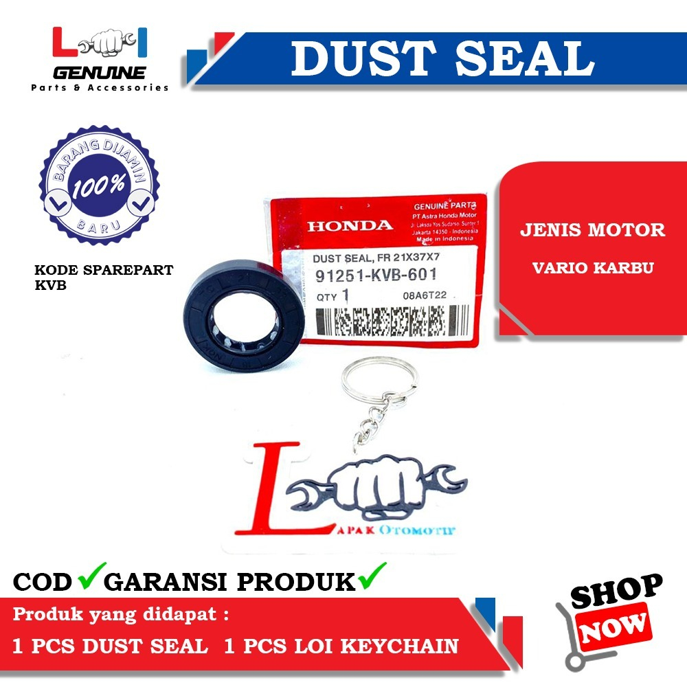 -LOI- SEAL RODA DEPAN 21x37x7 VARIO KARBU BEAT KARBU SCOOPY KARBU KHARISMA KVB
