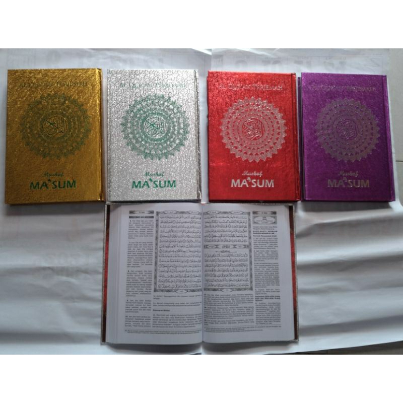 ALQUR'AN TERJEMAH MA'SUM UKURAN STANDAR ATAU A4