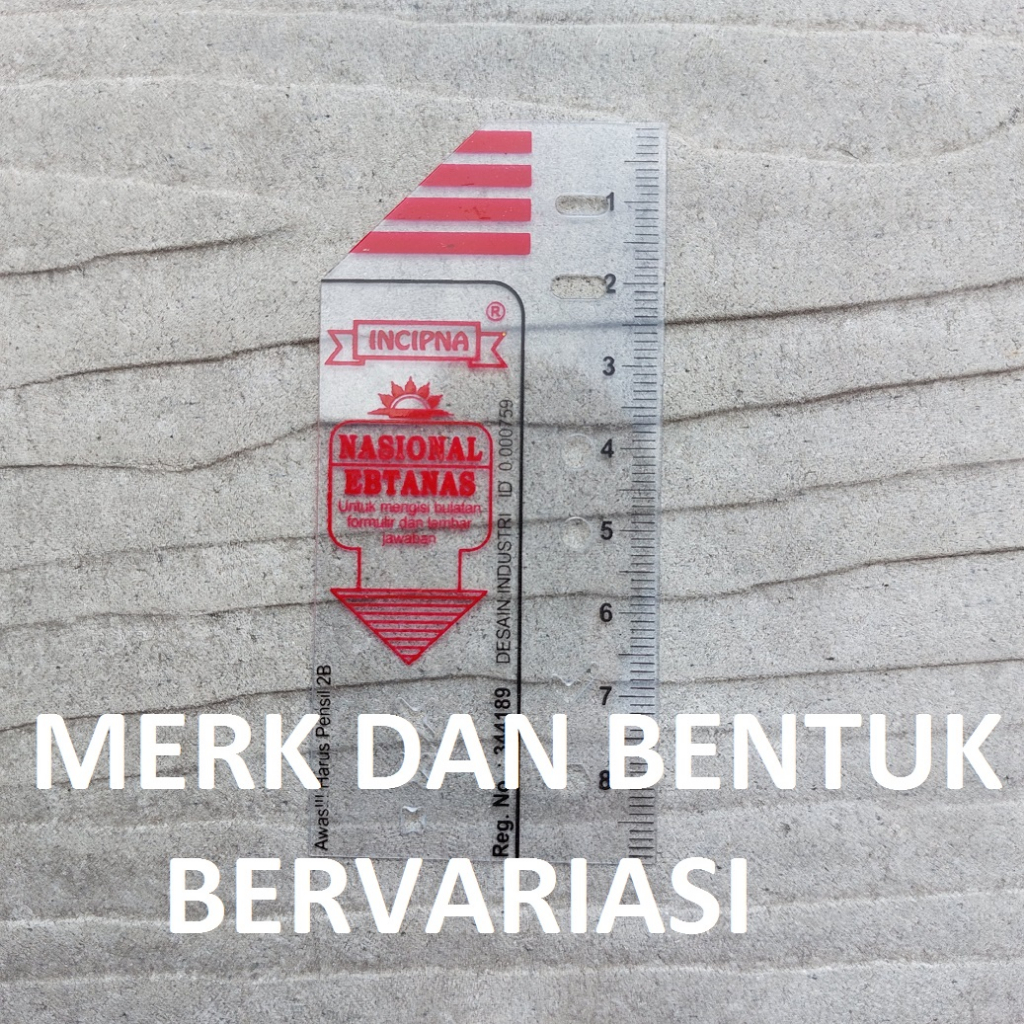 

1 BUAH Penggaris Ujian 7cm Cheval UN UASBN - MERK DAN MODEL RANDOM