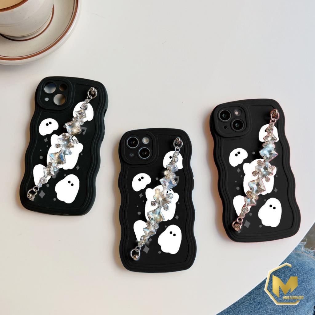 GC34 GC43 CASE CASING SOFTCASE SILIKON WAVY WAVE CARACTER RANTAI DIAMOND GRIP  REALME C1 A3S C2 A1K 35 5I 5S 6 MA4900