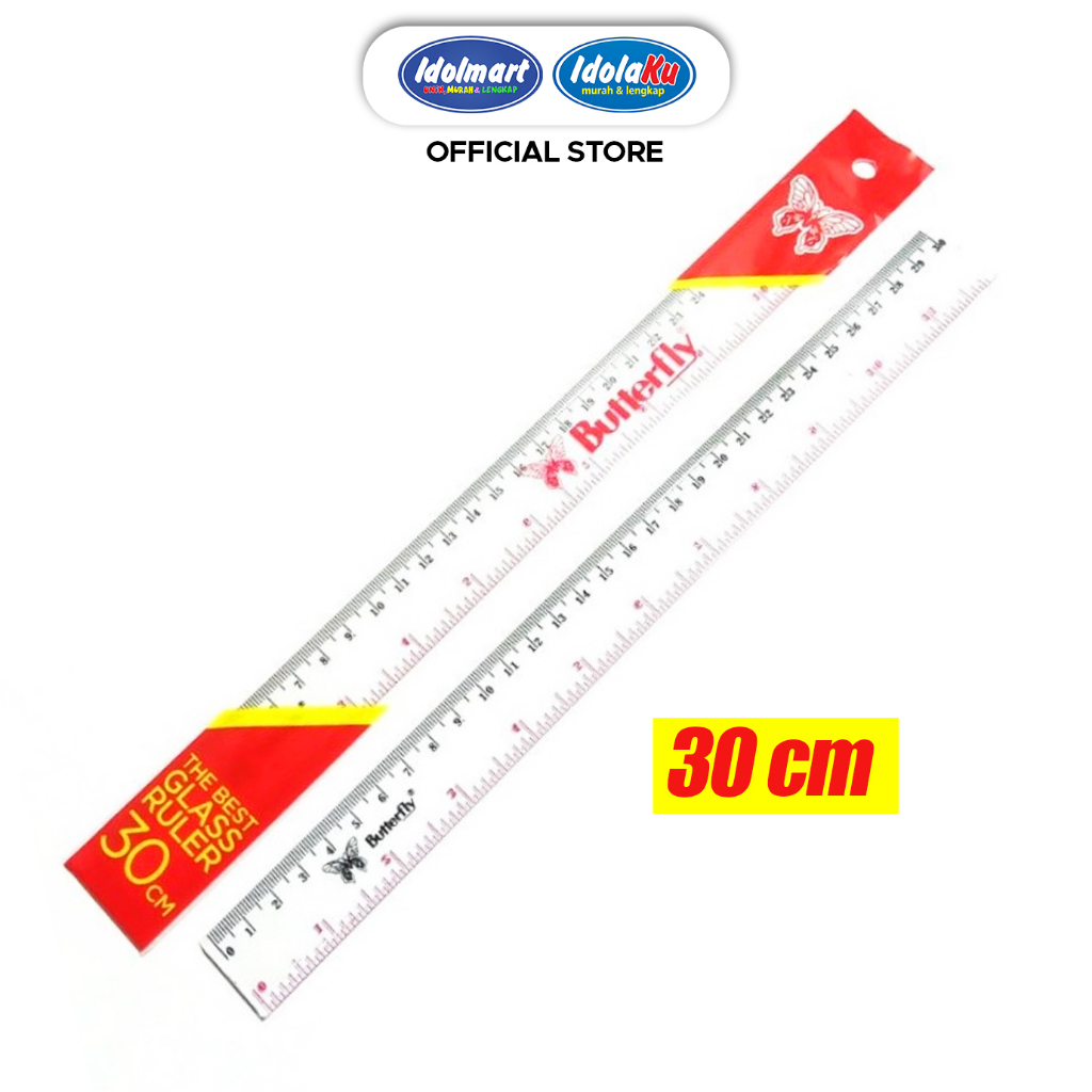 

IDOLMART Penggaris Butterfly 30 Cm- Bogor