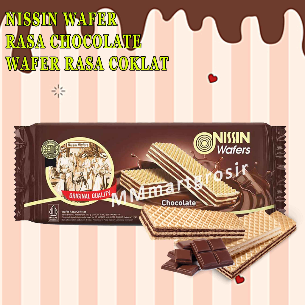 

Nissin Wafer / Wafer Rasa Cokelat / Biskuit Wafer Cream Choco / 110gr