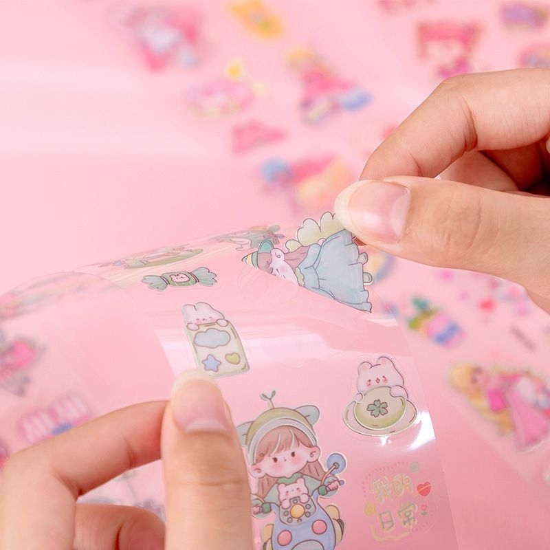 PT92 Sticker Kaca Karakter panjang 7x33cm