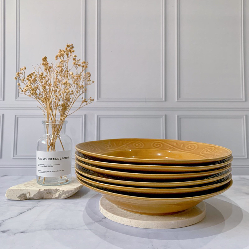 Piring Keramik 6 PCS - Piring Wobe