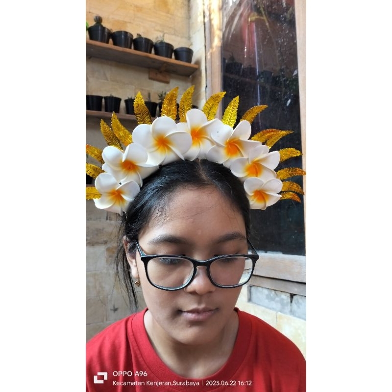 7 cm Bando Kamboja/mahkota tari/mahkota adat/cucuk sanggul/headpiece/bunga kamboja