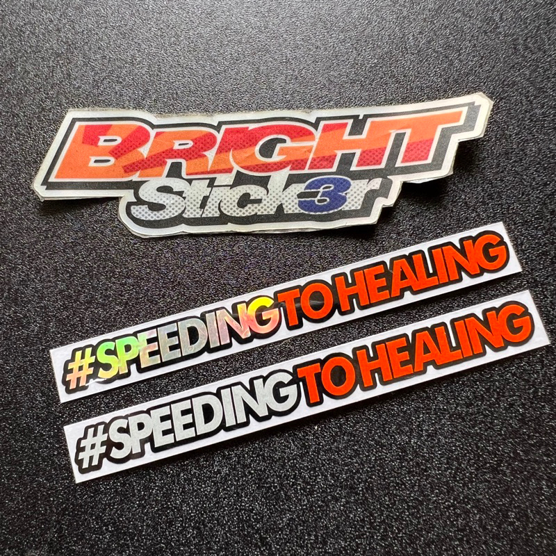 Sticker Stiker SPEEDING TO HEALING cutting