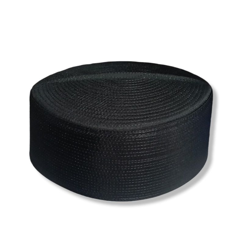 Peci Songkok Kopiah Hitam dan Putih Tinggi 9cm Kalbut Habib Bahar Murah Berkualitas - Peci Pria Mode