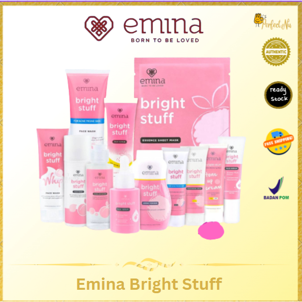 EMINA BRIGHT STUFF MOISTURIZING CREAM | FACE CLEANSER | TONER | SERUM |SUNSCREEN BATTLE