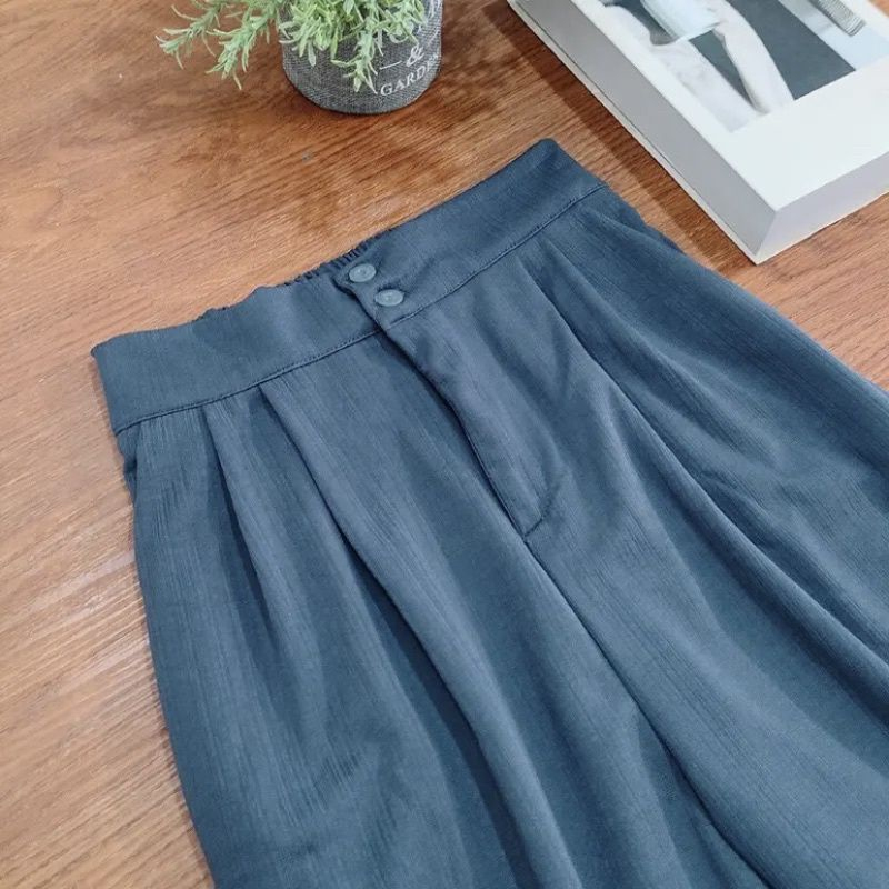 DS - JENNIE KULOT KNIT / KEISYA KNIT PANTS DOUBLE BUTTON CHIKA KULOT KNIT/CELANA KNIT PREMIUM/CELANA BAHAN KNIT/CELANA SIMPLE/CELANA KNIT WANITA HITS VIRAL SELEB