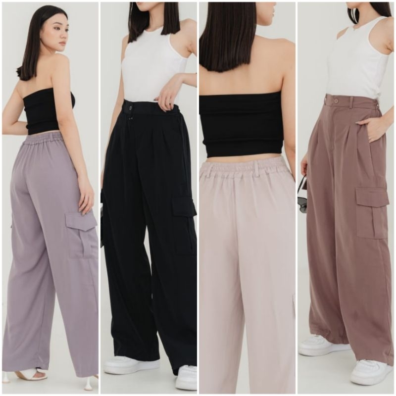 ♡ PREMIUM ♡ ORIGINAL ! STELLA LONG CARGO POCKET PANTS