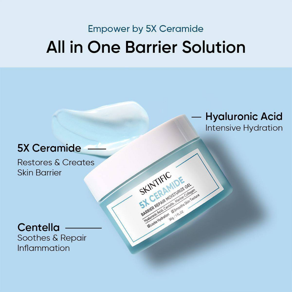 [BPOM] SKINTIFIC 5X CERAMIDE MOISTURZER | SERUM | SUNSCREEN | FACECLEANSER|TONER