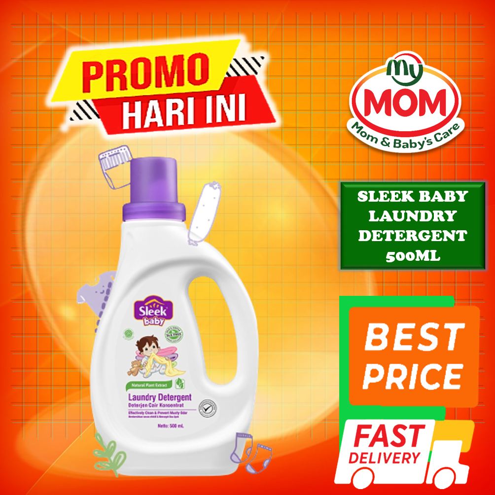 [BPOM] Sleek Laundry Detergent Isi 500ml / Sleek Baby Detergen Sabun Cuci Baju / Kino / MY MOM