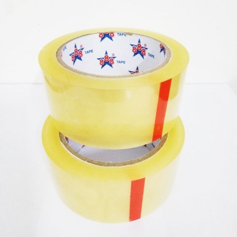 

Lakban Bening 2 Inch 45mm x 100yard Kualitas 888 Tape