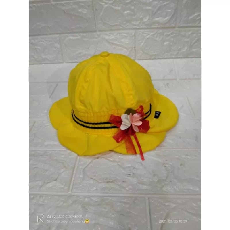 PROMO !! TOPI BUCKET ANAK PEREMPUAN / TOPI BUCKET KELOPAK BUNGA