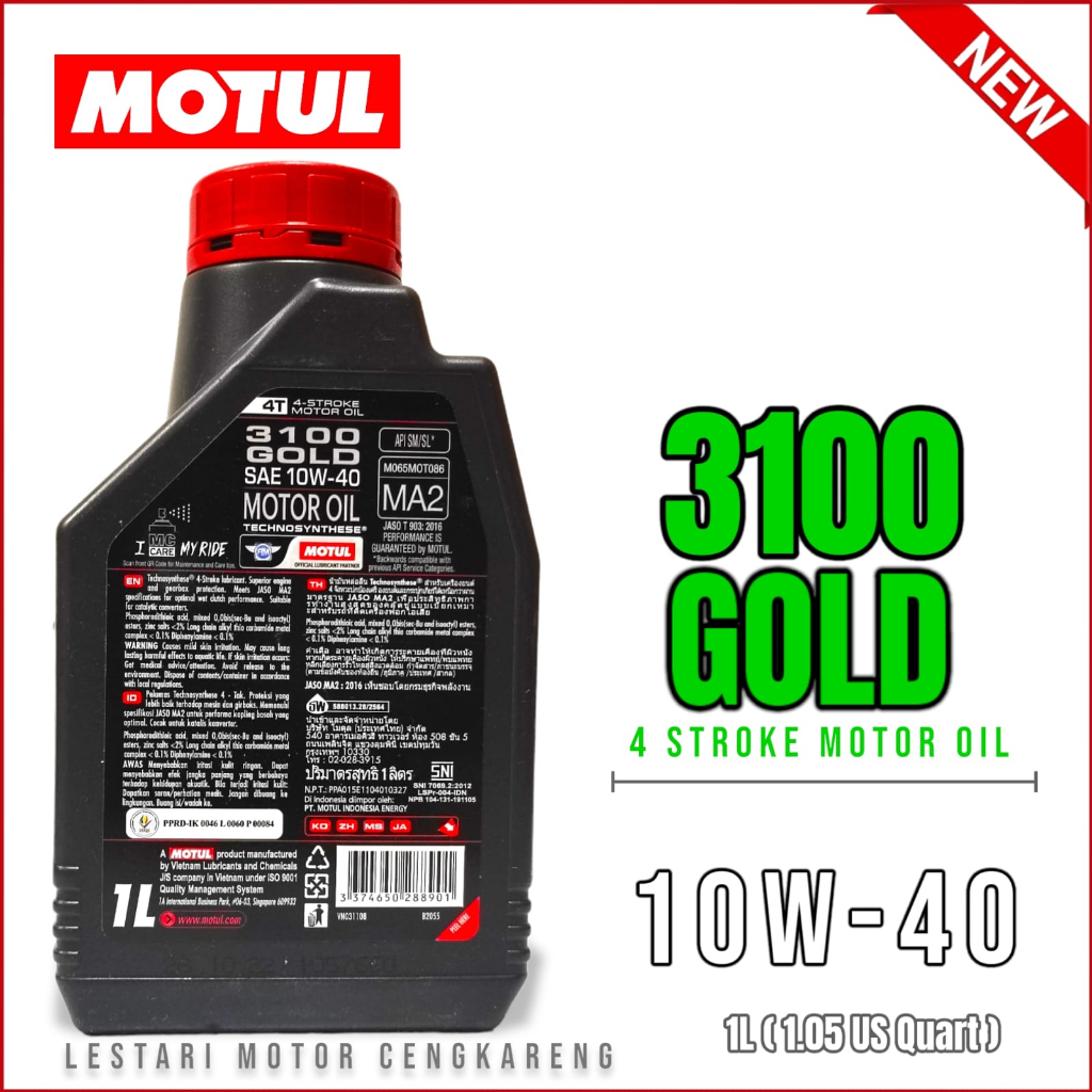 MOTUL Oli Motor 3100 GOLD 4T 10W40