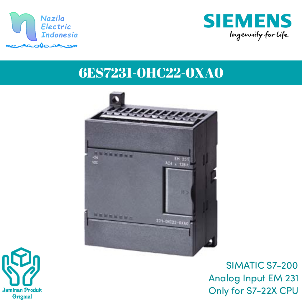 Siemens Simatic 6ES7 231 / 6ES7231-0HC22-0XA0 S7-200 EM231