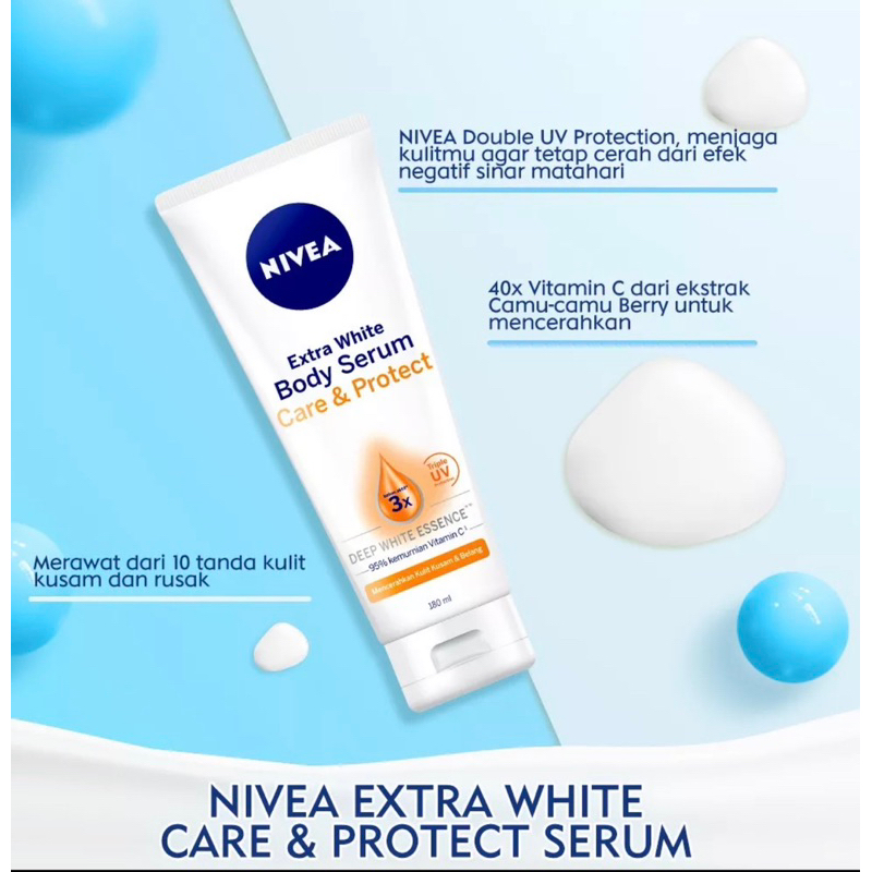 NIVEA Extra White Body Serum Care &amp; Protect 70mL