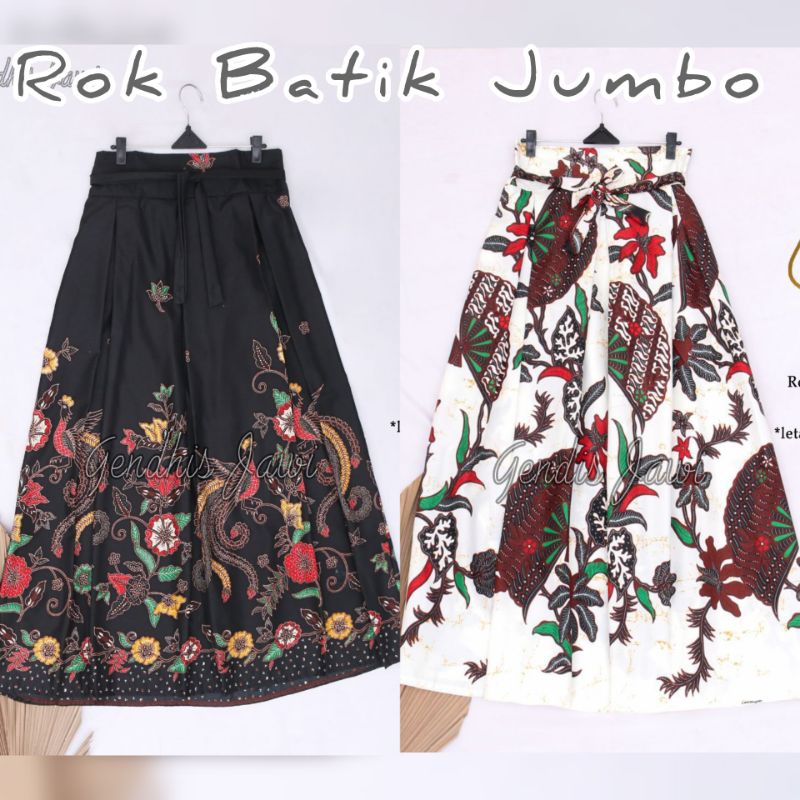 GROSIR ROK BATIK PAYUNG JUMBO XXL XXXL