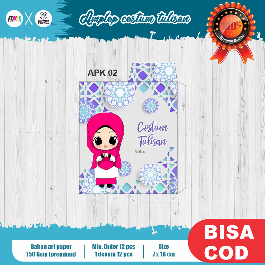 

AMPLOP UANG TANPA LIPAT MODEL KARTUN COSTUM TULISAN BAHAN ART PAPER - APK 02
