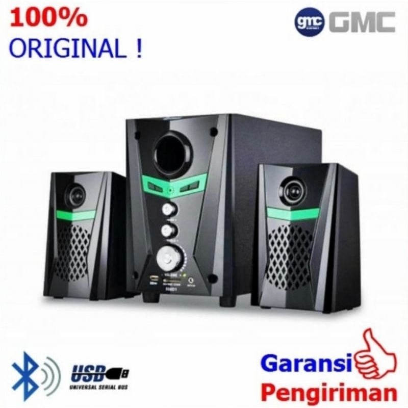 BATAM - GMC 888D1BT 888 D1 BT sub woofer multimedia active speaker bluetooth