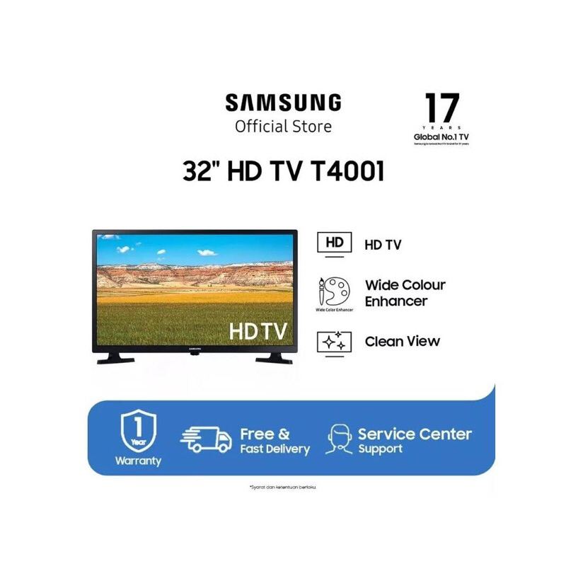 TV SAMSUNG HD TV T4001 32 inch