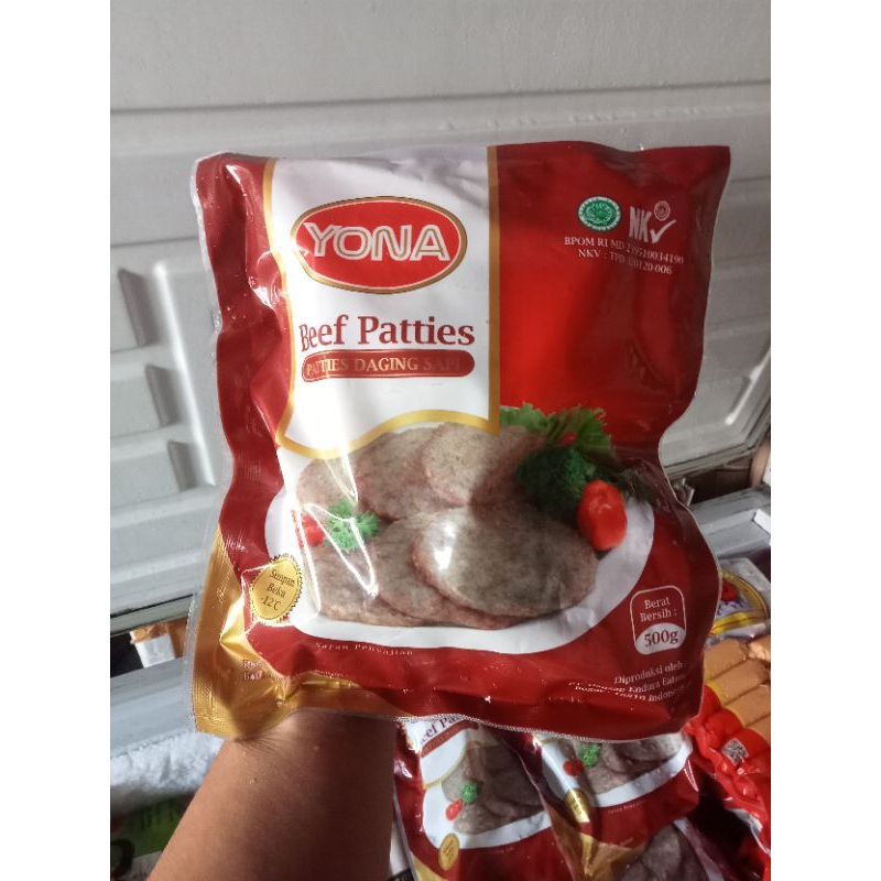 YONA beef Patties Daging Sapi 500gr