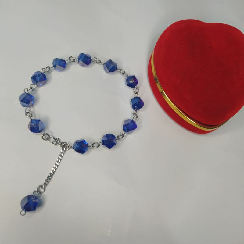 Gelang kristal spiral anti karat