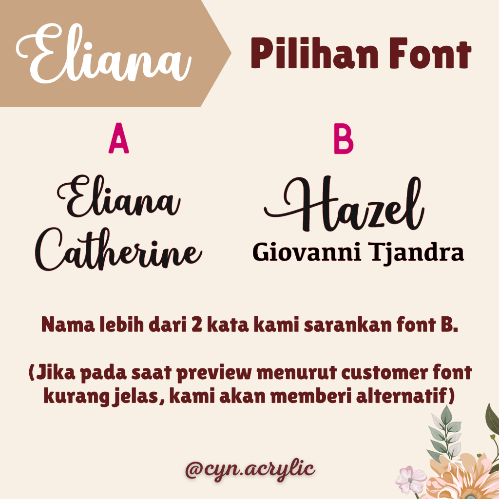 ELIANA Hospital Board Akrilik Acrylic Announcement Biodata Baby Bayi Newborn Kado Mewah Bagus