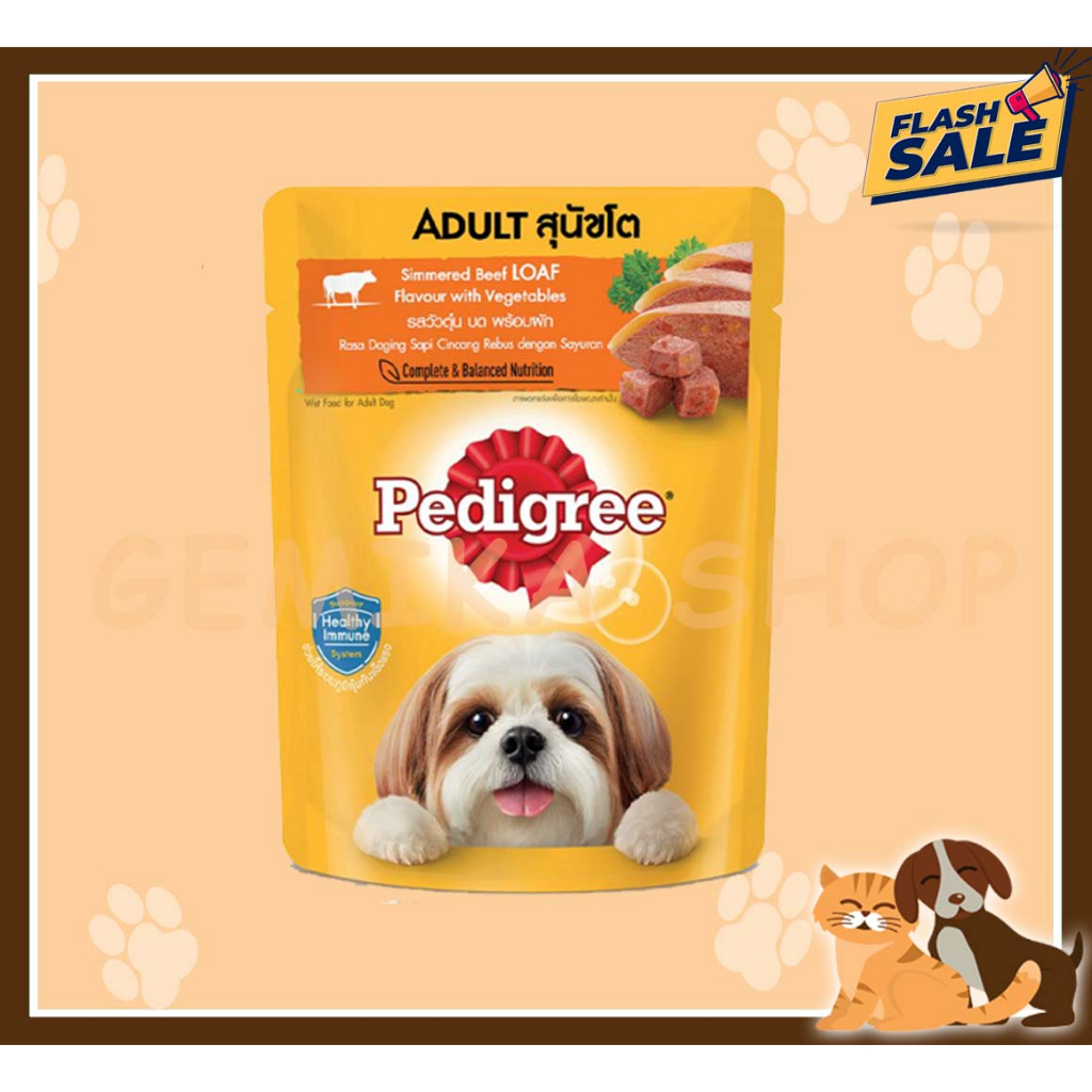 PEDIGREE POUCH 80GR ALL VARIAN ( ADULT / PUPPY )