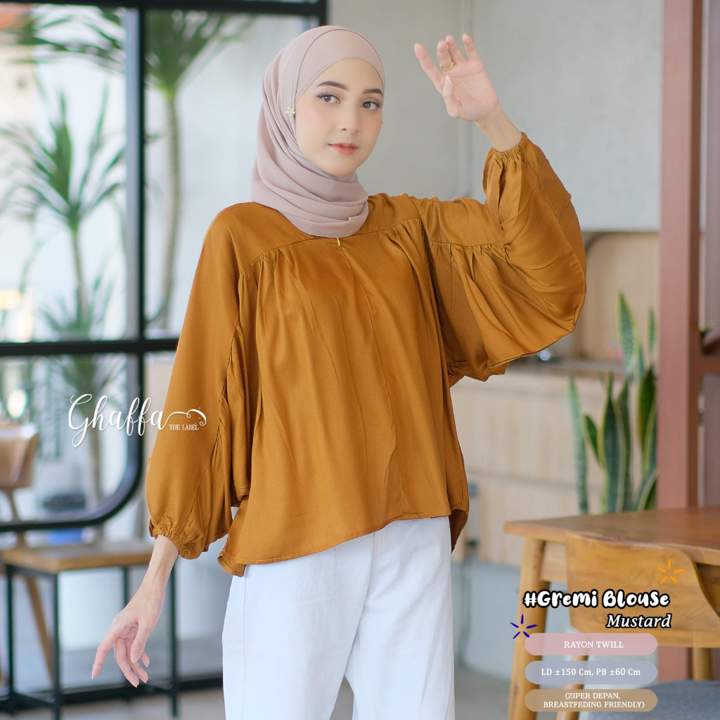 Gremi Blouse Atasan Kemeja Wanita Original Produk By Ghaffa The Label