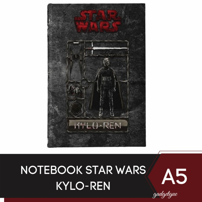 

buku journal notebook A5 star wars KYLO REN with LED Light buku diary buku notebook journal buku A5 original murah notebook bisa nyala buku catatan