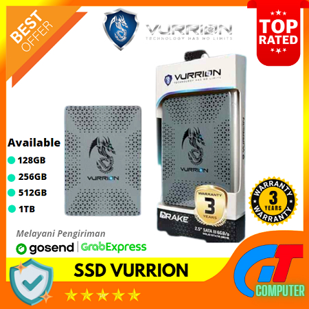 SSD 128-256-512GB HIGH SPEED VURRION RESMI GARANSI RESMI