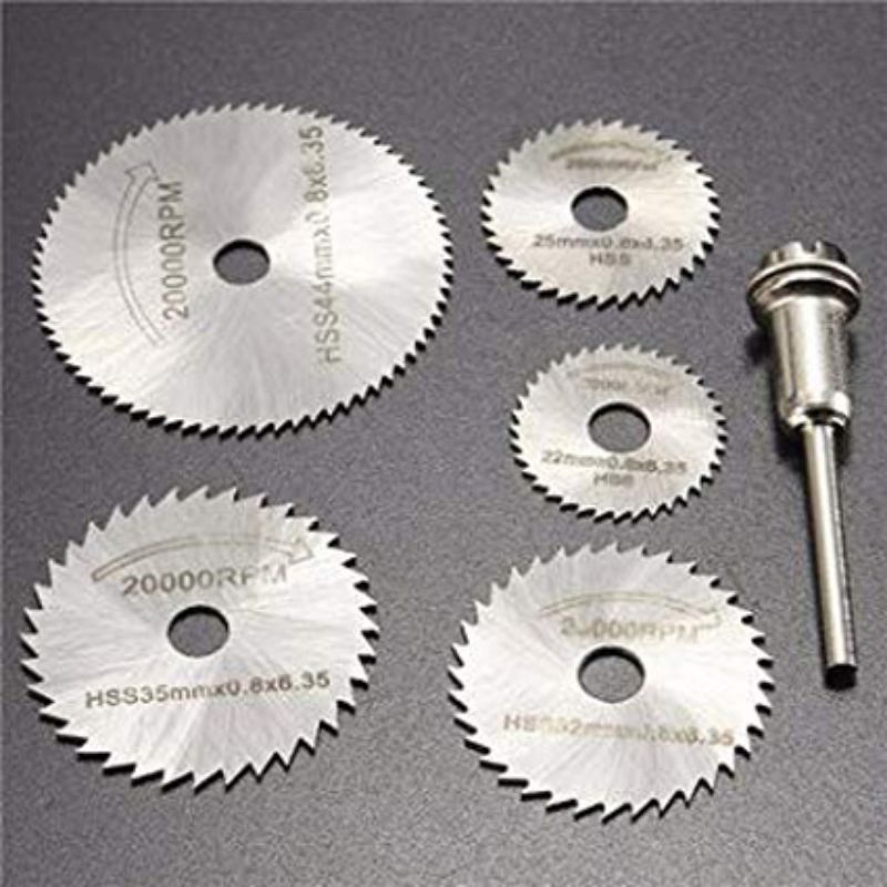 Taffware Mata Bor Mini Gerinda Kayu HSS 22/25/32/35/44 mm 5 PCS Mata Gergaji Mini Saw Blade