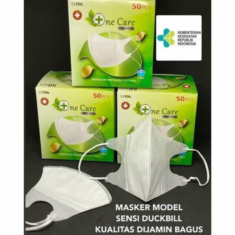 Masker Duckbill One Care 4 Lapis 50 Pcs Semarang