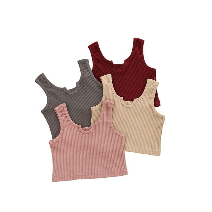 SINGLET ANAK CROP MIA / SINGLET ANAK RIB CROP TOP