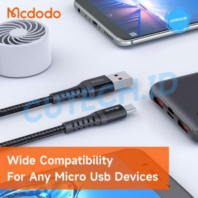 MCDODO KABEL DATA MICRO FAST CHARGING 3A NYLON CA-2281